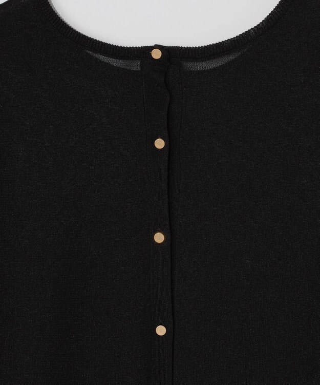 GRACE CONTINENTAL ラメシアーニットトップ ブラック