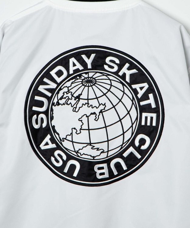 WEGO ZIPワッペンスタジャン ホワイト