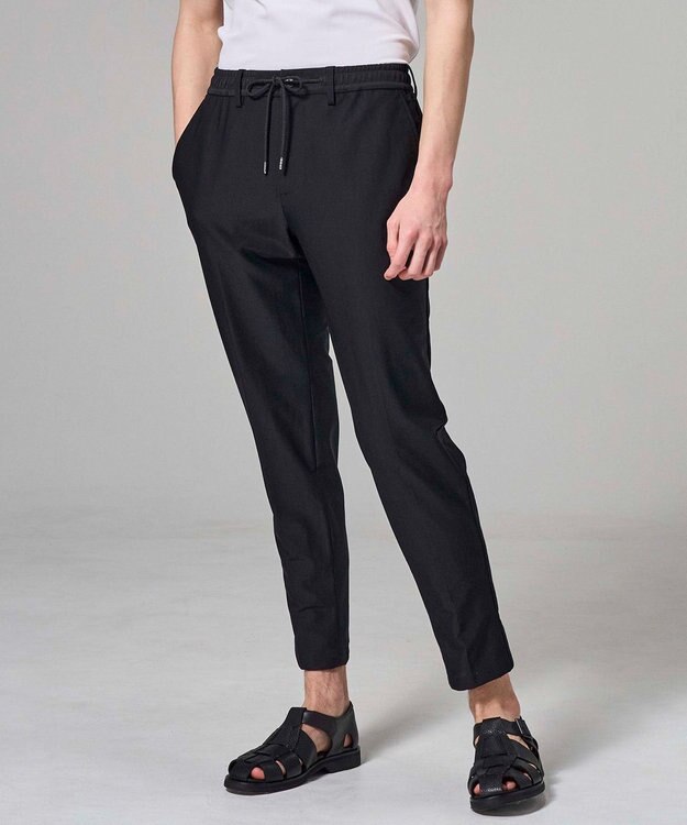 JOSEPH HOMME 【新色追加】エアトールストレッチ　ドロスト付テーパードパンツ / PEGG CONVERTIBLE ブラック系