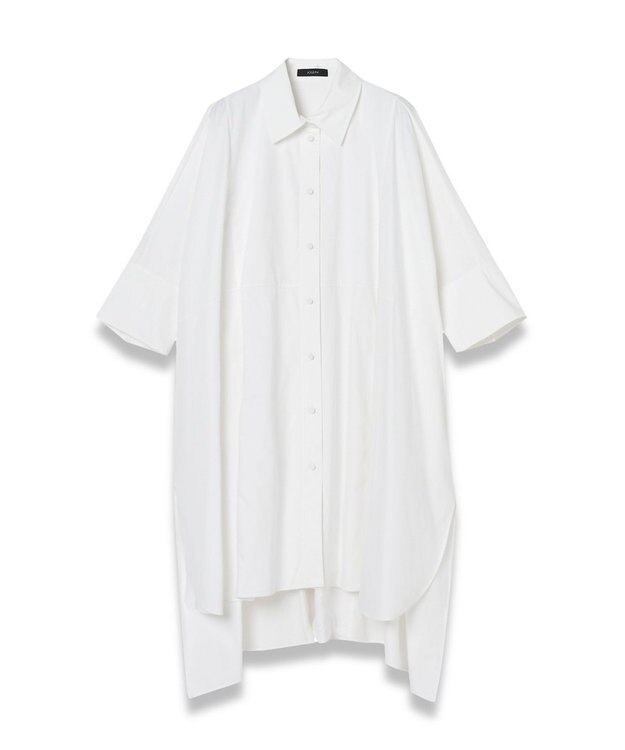 JOSEPH 【洗える】ポプリン　シャツドレス White
