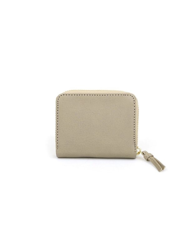 UNBILLION ペルケ perche / イタリアンレザー・ジャバラカードウォレット ライトグレー