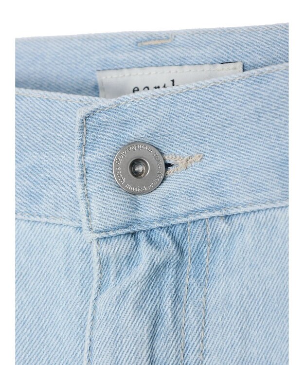 earth music&ecology センタースリットデニムパンツ Light Indigo
