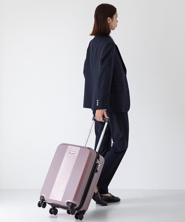 ACE BAGS & LUGGAGE World Traveler ボトムベイ スーツケース 34リットル 2~3泊 3kg 機内持ち込みサイズ キャスターストッパー 双輪キャスター 06951 ワールドトラベラー キャリーケース ピンクカーボン