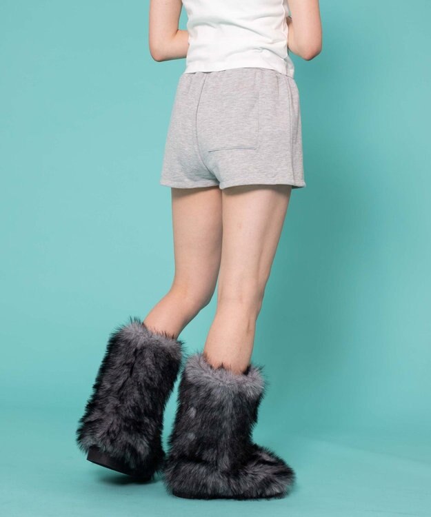 WEGO 【ウエストゴム】別注PIKOショートパンツ 杢グレー