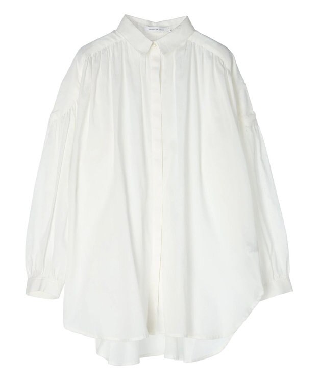 AMERICAN HOLIC カルゼギャザーシャツチュニック Off White