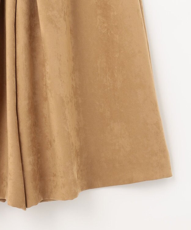 自由区 L 【洗える】ライトスエード キュロット キャメル系