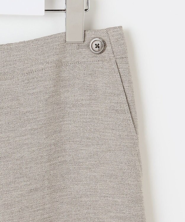 J.PRESS LADIES Shineシャンブレーツイル クロップド パンツ グレー系