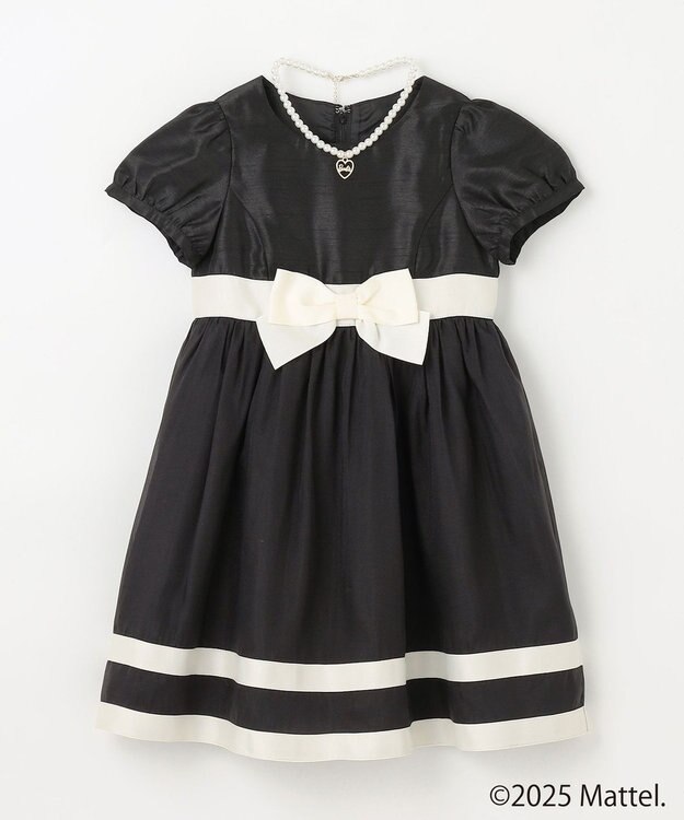 ANY KIDS 【Barbie(TM)】ドーリードレス風ワンピース ブラック