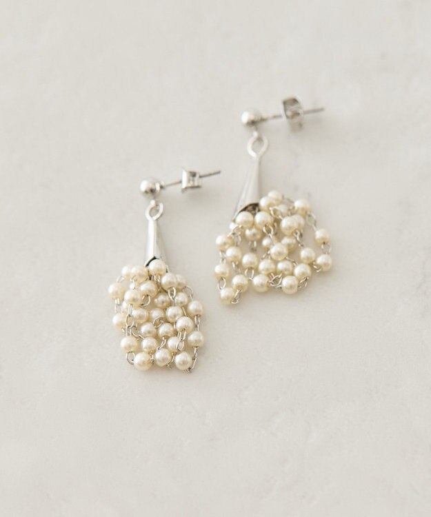 AMERICAN HOLIC パールブーケピアス Silver