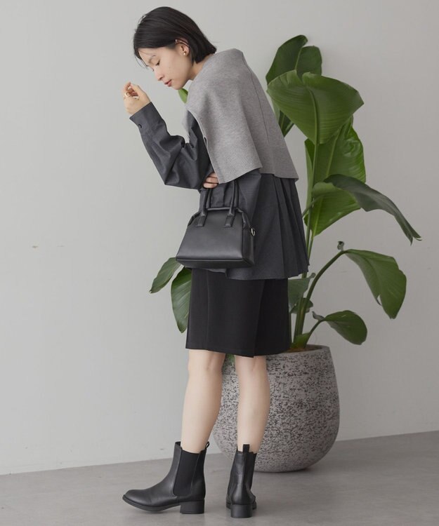 AMERICAN HOLIC イージーケアコクーンバックタックシャツ Check