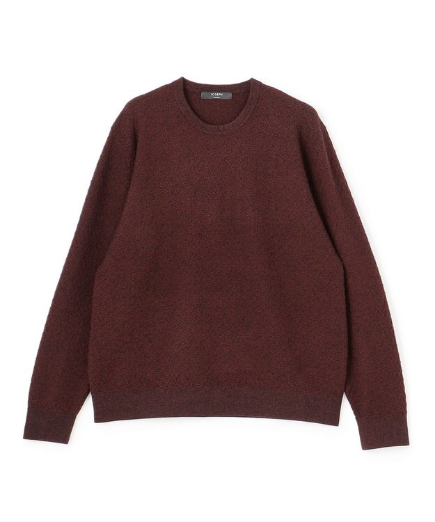 JOSEPH HOMME 【イージーケア】 ヴィスコースリンクス　クルーネックニット ワイン系