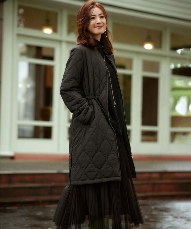 23区 【洗える】ウールカシミヤ ハイネック ニット ブラック系