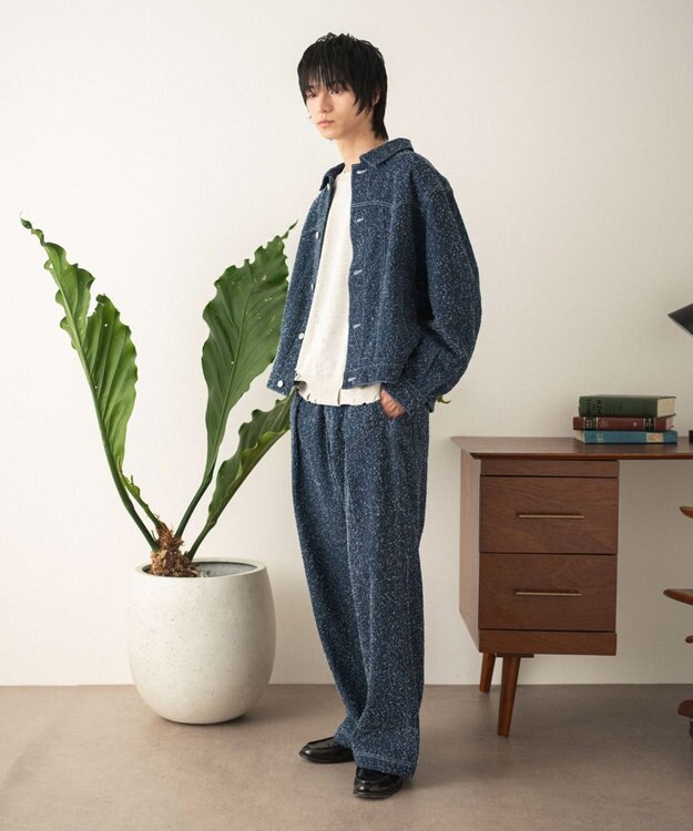 WEGO ネップデニムジャケット デニムインディゴ