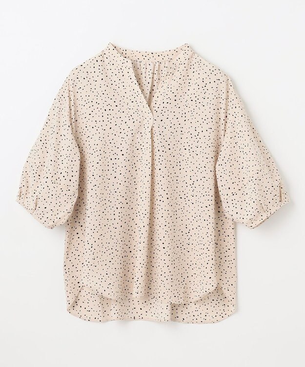 ANY ドルマンスキッパードットブラウス エクリュ系