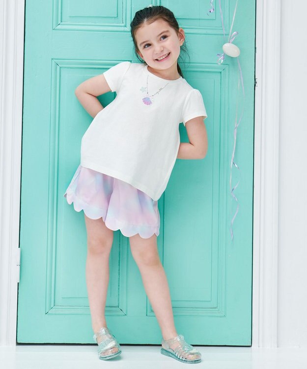 ANY KIDS 水陸両用 総柄 ショートパンツ レインボー