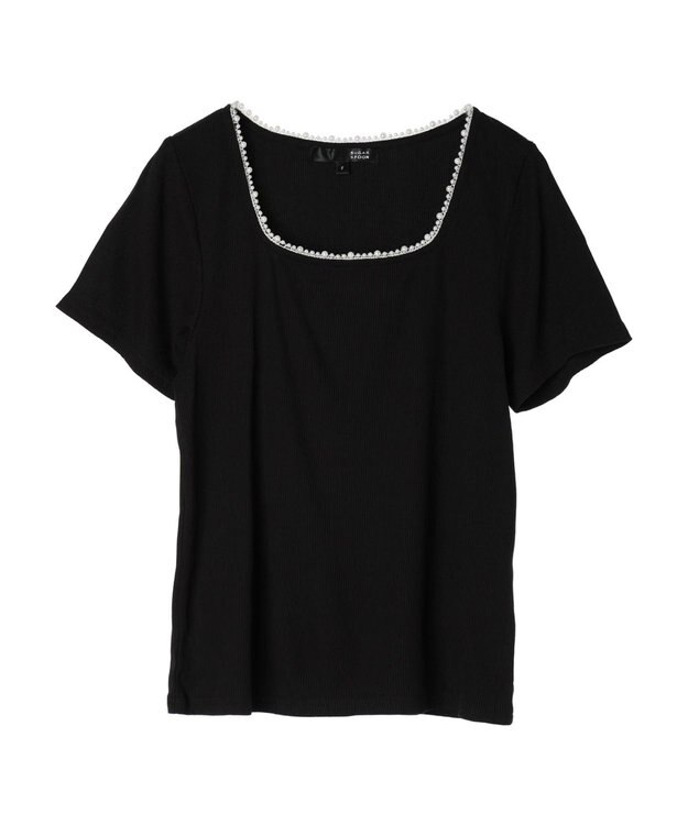 Green Parks ・ＳＵＧＡＲ　ＳＰＯＯＮ　パールスクエアプルオーバー Black