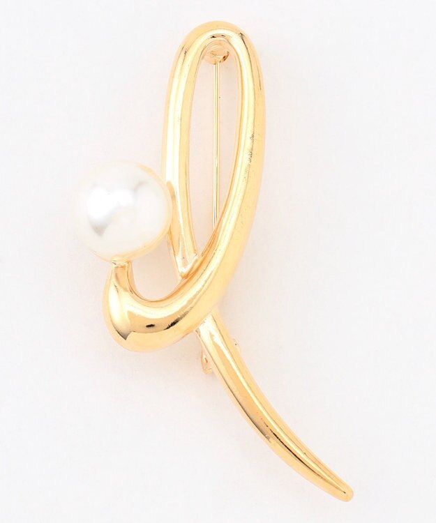 ANY メタルブローチ ゴールド