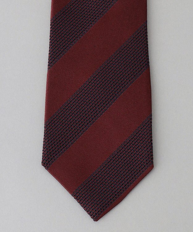 GOTAIRIKU 【Fermo Fossati】レジメンタル ネクタイ ワイン系1