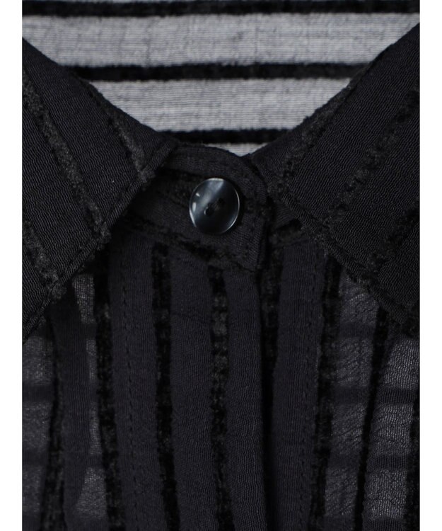 AMERICAN HOLIC ドビーストライプシャツ Black