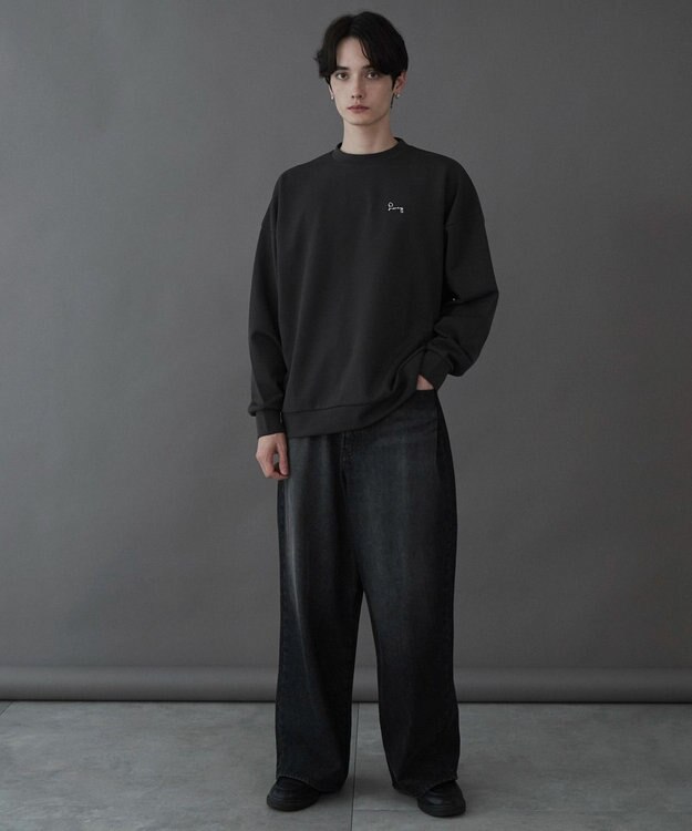 WEGO 【ユニセックス着用ITEM】AIRFUNCTIONワンポイントプルオーバー ダークグレー