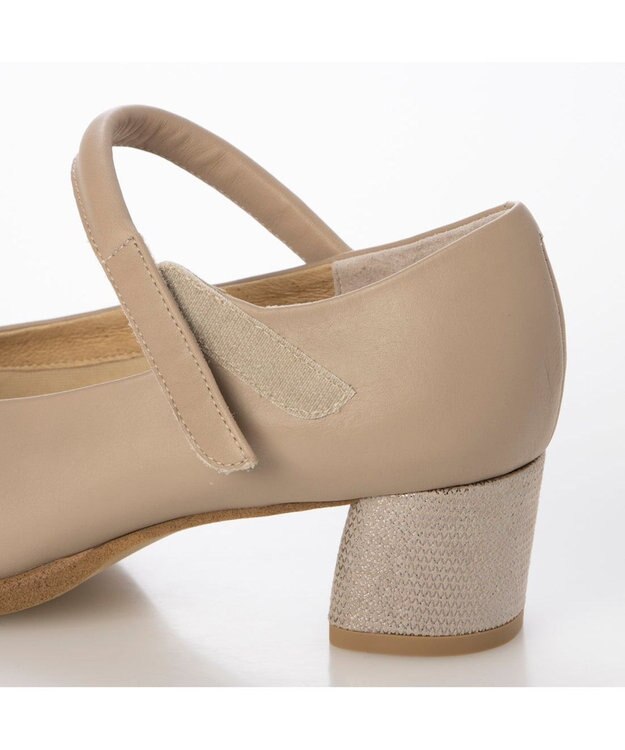 MODE ET JACOMO <D'ICI>ラウンドトゥストラップパンプス オーク