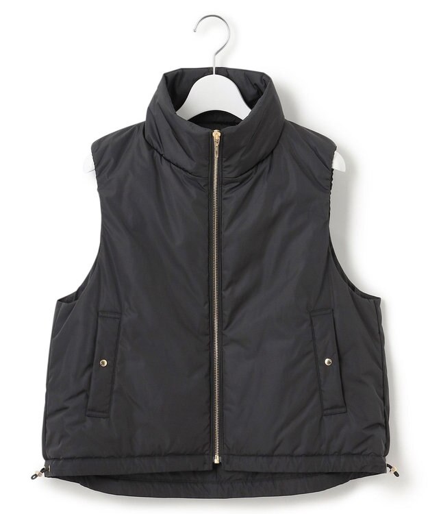 23区 S 【撥水加工/洗える】中綿 ショートパディング ベスト ブラック系