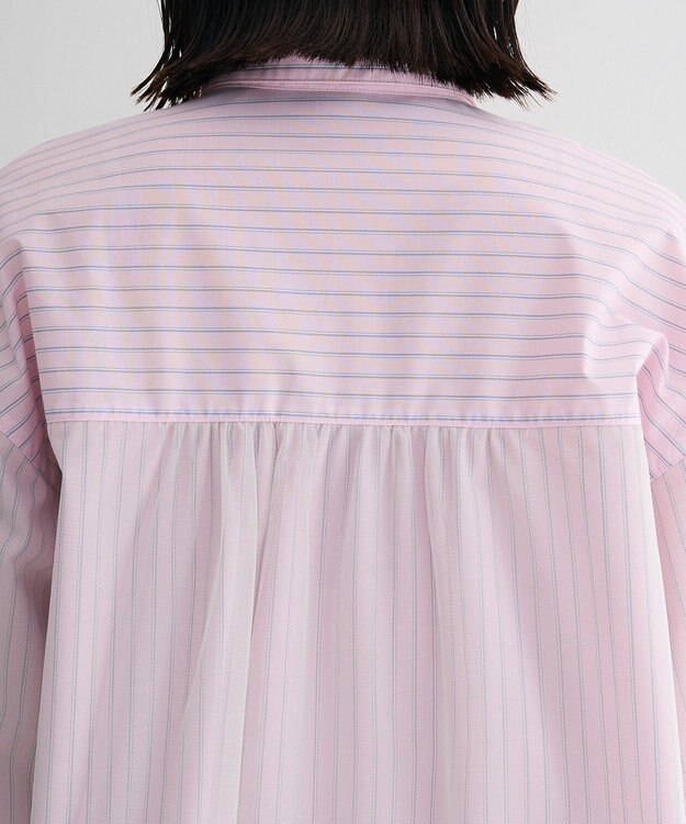 Green Parks イージーケアチュールドッキングシャツ Pink