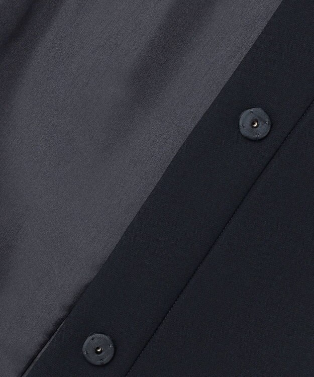 組曲 L 【KUMIKYOKU NAVY】コンフォータブルドレープ ジレ ネイビー系