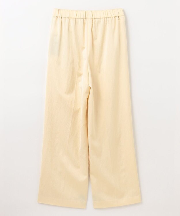 NAVE 【ReNAVE 洗える】グロスサテン パンツ ライトイエロー系