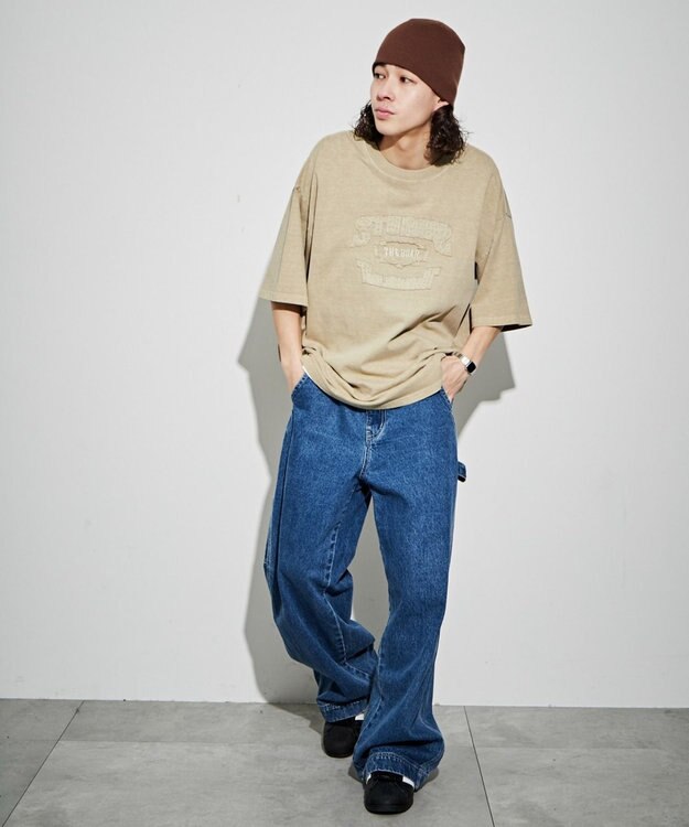 WEGO ピグメントダメージアップリケT（S） ベージュ