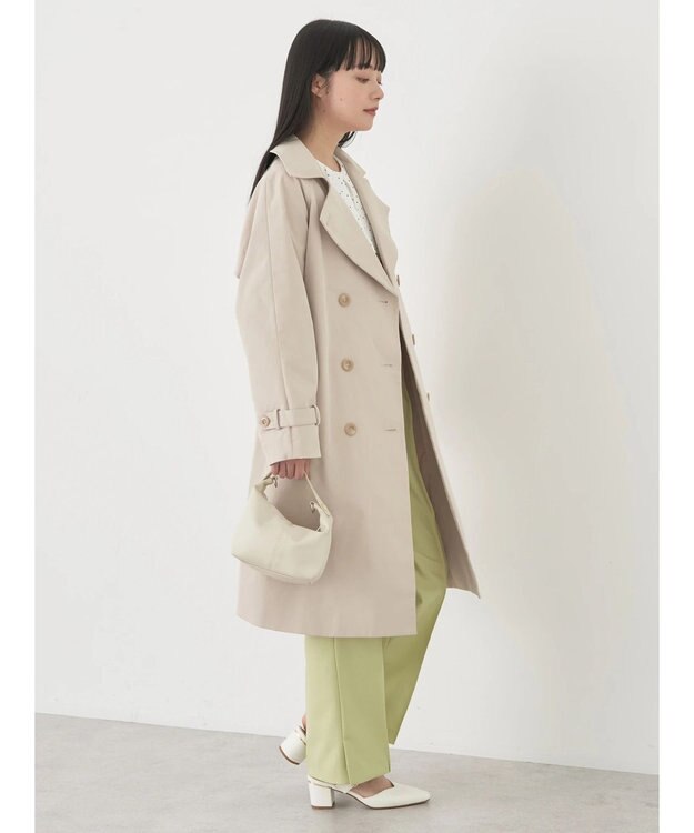 earth music&ecology ベーシックトレンチコート Light Beige