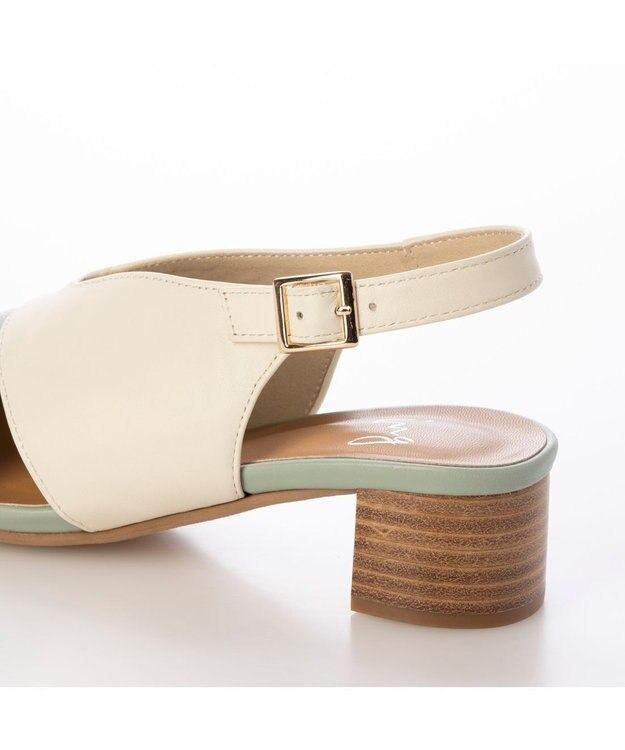 ing <ing>カバードデザインバックベルトサンダル グリーン