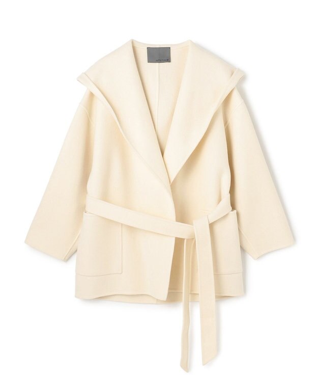 uncrave メルトンリバー フーデットコート オフ