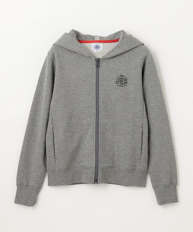 J.PRESS KIDS 【140-170cm】ロゴ入り パーカー ライトグレー系