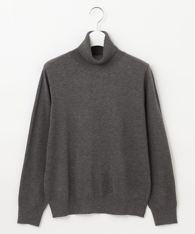 J.PRESS LADIES 【洗える】PRINCE タートルネック ニット グレー系