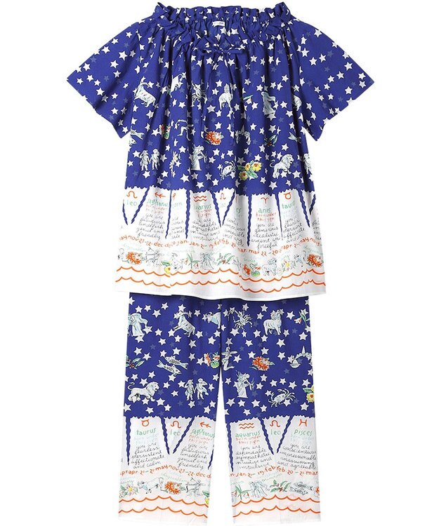 tsumori chisato SLEEP ツモリチサト パジャマ 5分袖 半袖 9分丈 綿100%(本体) ローン素材 レディース UDT146 /ワコール コン