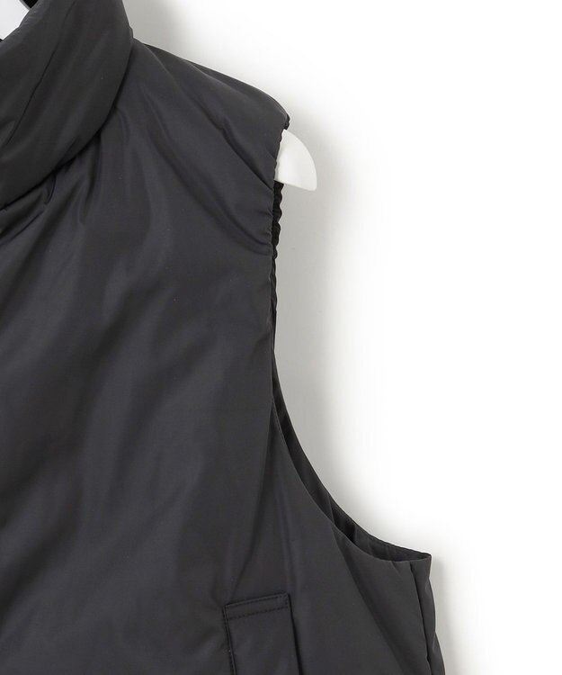 23区 S 【撥水加工/洗える】中綿 ショートパディング ベスト ブラック系