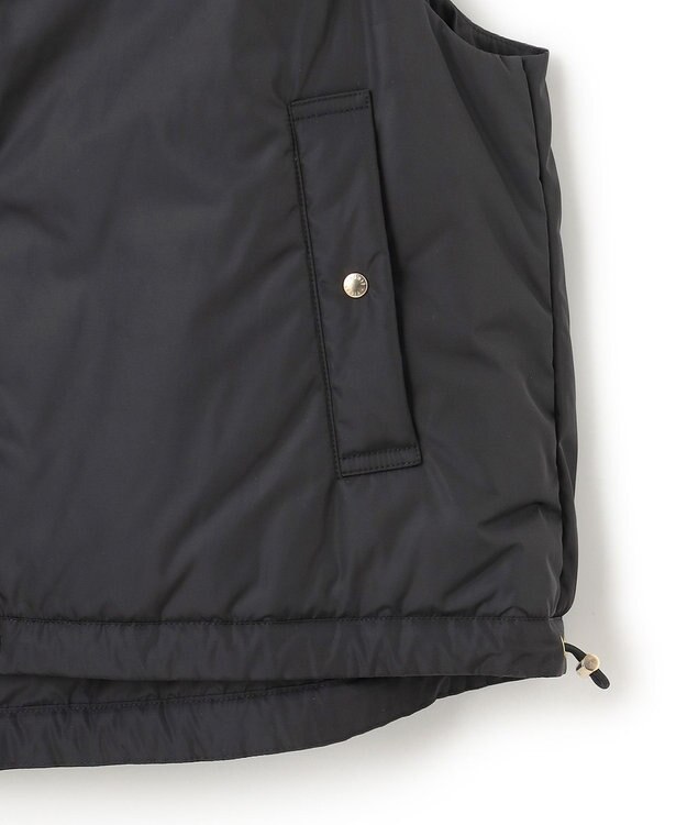 23区 S 【撥水加工/洗える】中綿 ショートパディング ベスト ブラック系