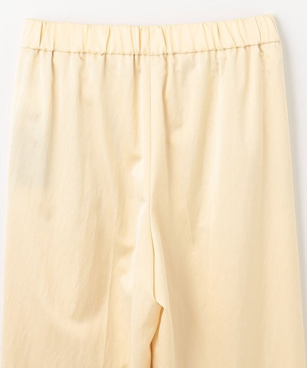 NAVE 【ReNAVE 洗える】グロスサテン パンツ ライトイエロー系