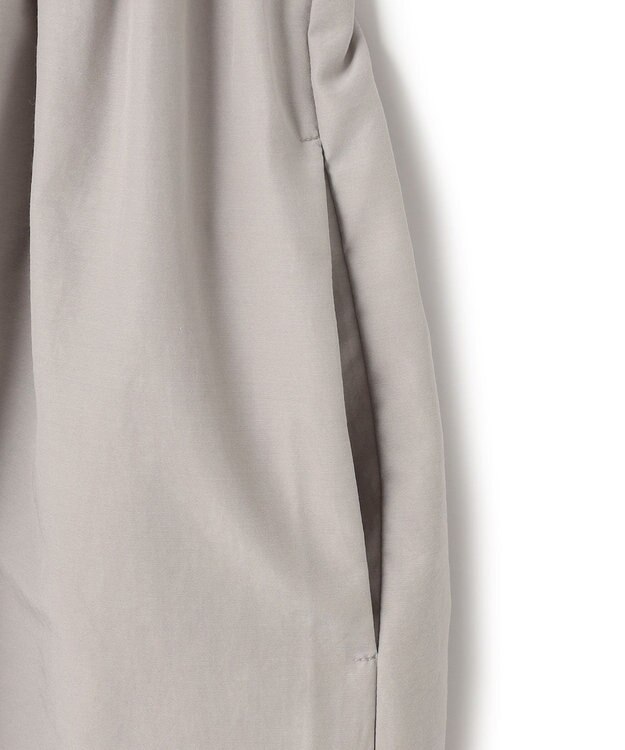 23区 L 【洗える】ギャザーコンビ ニットワンピース ベージュ系