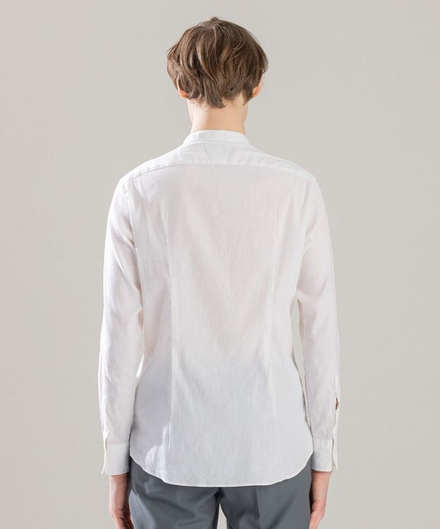 JOSEPH HOMME リネンストレッチブロード　長袖ＢＡＮＤ ホワイト系