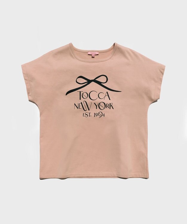 TOCCA 【接触冷感・UV90%以上カット・洗える】DANCING RIBBON Tシャツ ピンク系