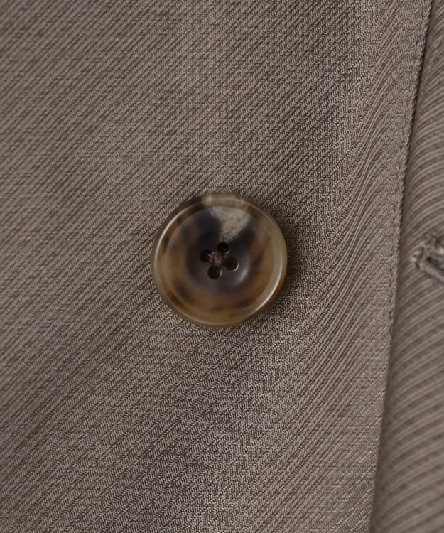 GOTAIRIKU 25年新作/3シーズン対応【防水/軽量/シワになりにくい】メランジカルゼ ステンカラーコート_無地 ベージュ系