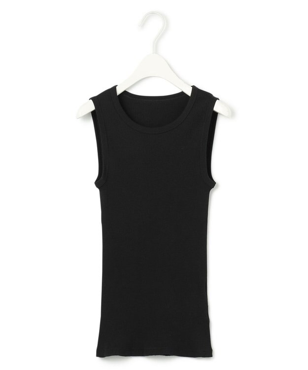 ICB 【洗える】オーガニックリブタンク ブラック系