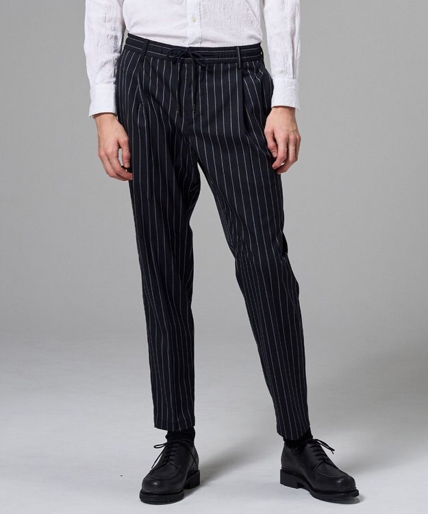 JOSEPH HOMME キャリーマンストレッチ ドロスト付テーパードパンツ   /   TEDDY CONVERTIBLE ネイビー系1