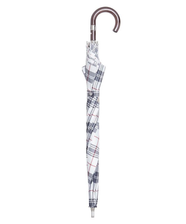 MOONBAT 【軽量】POLO RALPH LAUREN 晴雨兼用日傘 長傘 チェック／遮光 遮熱 UV オフホワイト