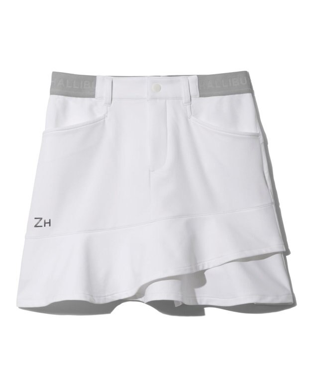ZERO HALLIBURTON フレアミニスカート ZHG-W4A 9a 82883 ゴルフウェア ホワイト