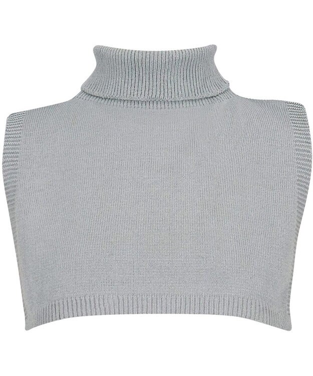 WACOAL ネックウォーマー アウターに合わせやすい 重ね着風 レディース PPL057 /ワコール グレー