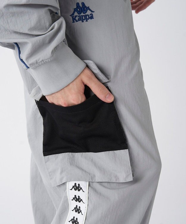 OP／FILA 【Kappa】バンダ ナイロントラックパンツ グレー