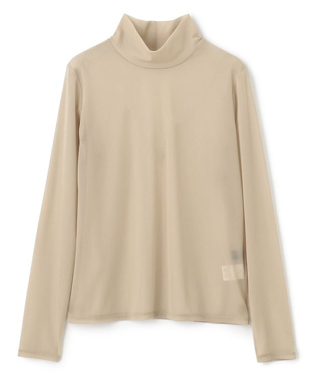 uncrave トリコットシフォン ハイネック カットソー（uncrave STANDARD） ベージュ